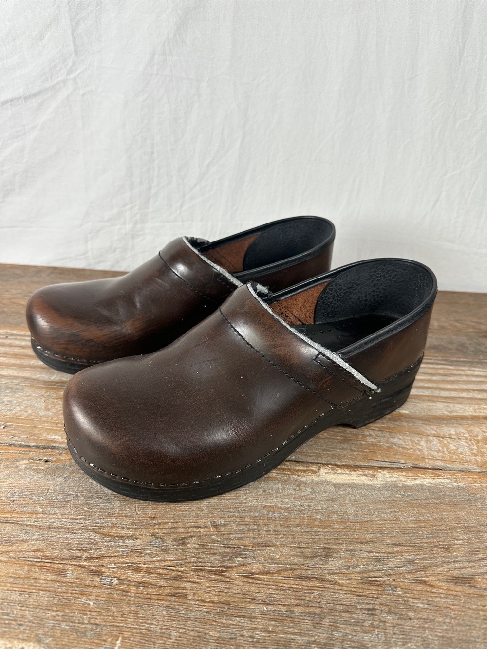 Dansko Brown Leather Clogs